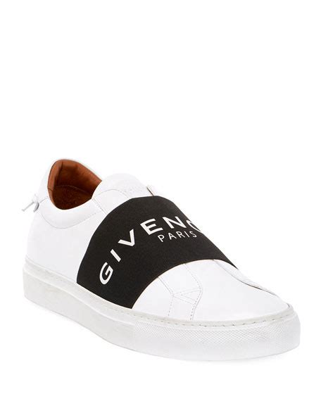 givenchy men's urban street elastic slip on sneakers|Givenchy white high top sneakers.